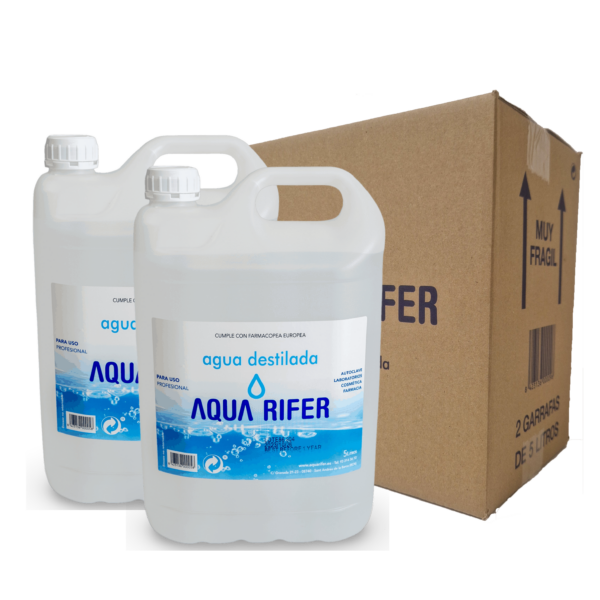 CAJA 2 GARRAFAS 5L. Agua Destilada - Aquarifer